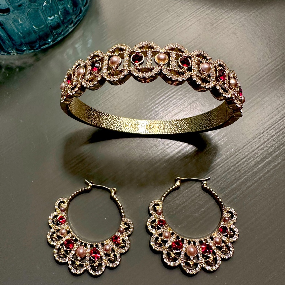 Lovely Marchesa bracelet and earring set